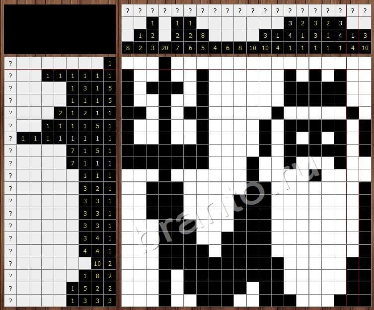 Игра Японский кроссворд - ответы